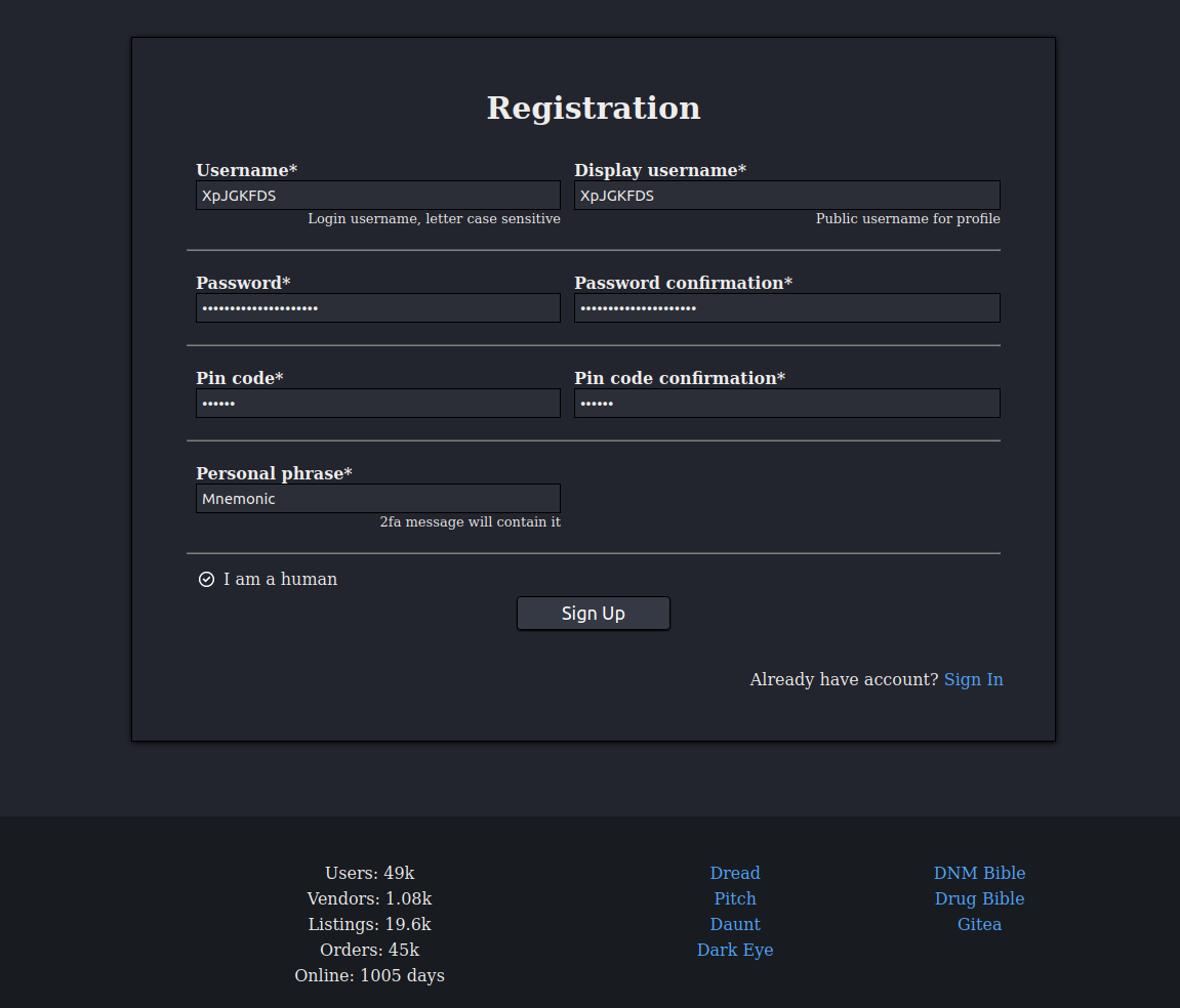 Registration Process
